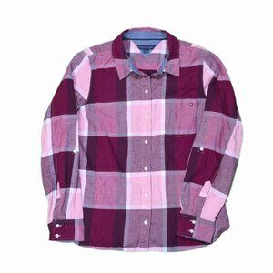 Tommy Hilfiger Women's Plaid Flannel Shirt Size M
